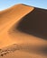 Huge desert dune at Erg Chigaga, at the gates of the Sahara. Morocco. Concept of travel and adventure