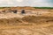 Huge digger in quarry  for sand extraction mining