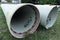 Huge drainage pipes ready to be installed