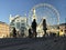 The huge Ferris Wheel in the Podil Region of Kyiv or Kiev - UKRAINE - Sunny