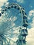 The huge Ferris Wheel in the Podil Region of Kyiv or Kiev - UKRAINE - Sunny