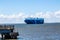 Huge Freighter off Saint Simons Pier