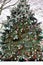 Huge Giant Evergreen Pine Tree Filled with Christmas Ornaments