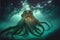 Huge giant octopus like Kraken monster