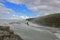 Huge gulfoss waterfall in iceland on quite sunny day