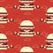 Huge hamburger flat design