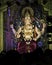 Huge, hand crafted, painted and decorated idol of Hindu God `Ganesha` for Ganesh Chaturthi festival. They are garlanded & worshipp