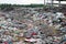 Huge heaps of multiple type of garbage lying in garbage dumping site