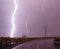 Huge Lightning Bolt Strike Storm Chaser Gulf of Mexico