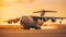 a Huge logistic cargo military plane. Special operations in support of the Air Force in war zones