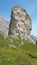 Huge mountain rock in Trentino region in italy
