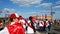 A huge number of fans of the national team of Peru is in the direction of Saransk stadium for the match against Denmark