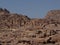 Huge number of impressive royal tombs excavated in the mountain of Petra, Jordan