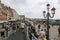 A huge number of tourists on the promenade of Venice