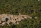 Huge palm grove in Ziz valley, Morocco. Aerial view