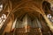 Huge pipe organ in a cathedral