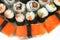 Huge plate of sushi