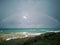 Huge rainbow over the sea in Netanya