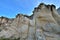 Huge rock as decayed granite with featured pattern