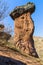 Huge rock blocks like mushroom against