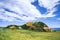 Huge Rock with Blue Sky - Huge Rock at Chaojing Park with morning blue bright sky, shot in Zhongzheng District, Keelung, Taiwan.