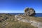 Huge rock on the hill near Ceannabeinne Beach, Scotland
