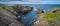 Huge rocks and boulder outcrops along Cape Bonavista coastline in Newfoundland, Canada.