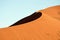 Huge sand dune of Sossusvlei
