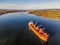 Huge shipping freighters in the Columbia river near Portland, USA