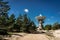 A huge soviet radio telescope near abandoned military town Irbene in Latvia. Former super-secret Soviet Army space