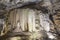 Huge stalagmites inside Cango Caves in Karoo desert