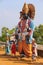 Huge statue of Lord Vitthal with other sants