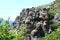 Huge stone conglomerates on Demerji mountain slopes, natural landscape photo