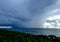 Huge Storm Clouds Over Island