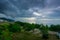 Huge storm coming up on a huge river in Canada