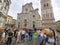 Huge tourist crowds in Florence, Italy