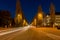 The huge traffic in Munich on the Leopoldstrasse