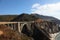 Huge viaduct on  Pacific coast USA