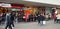Huge waiting lines at stores in times of Corona Covid-19 pandemic - SAARBRUECKEN, GERMANY - DECEMBER 05, 2020