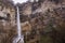 Huge waterfall kinchkha in georgia