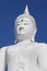 Huge White buddha status on blue sky