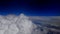 Huge white clouds and blue sky airplane