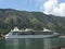 Huge yacht about to set sail from harbour in Montenegro