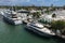 Huge Yachts Are Docked Along Intracoastal Waterway In Fort Lauderdale