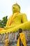 Huge yellow buddha statue