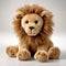 Huggable Plush Lion: A Consumer Culture Critique In Light Brown