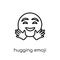 Hugging emoji icon from Emoji collection.