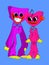 Huggy Wuggy and Kissy Missy toy characters