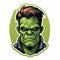 Hulk Head Vector Illustration In Steelpunk Style