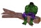 Hulk the superhero cartoon illustrations concept